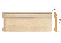 Плинтус напольный из дюрополимера Decomaster D005-71ДМ (79*13*2400мм)